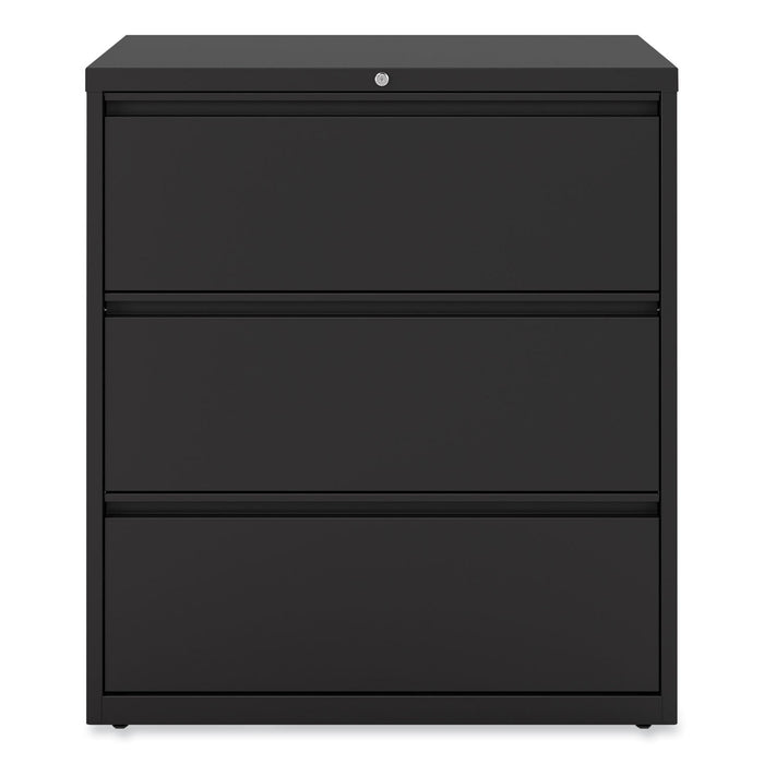 Lateral File, 3 Legal/Letter/A4/A5-Size File Drawers, Black, 36" x 18.63" x 40.25"