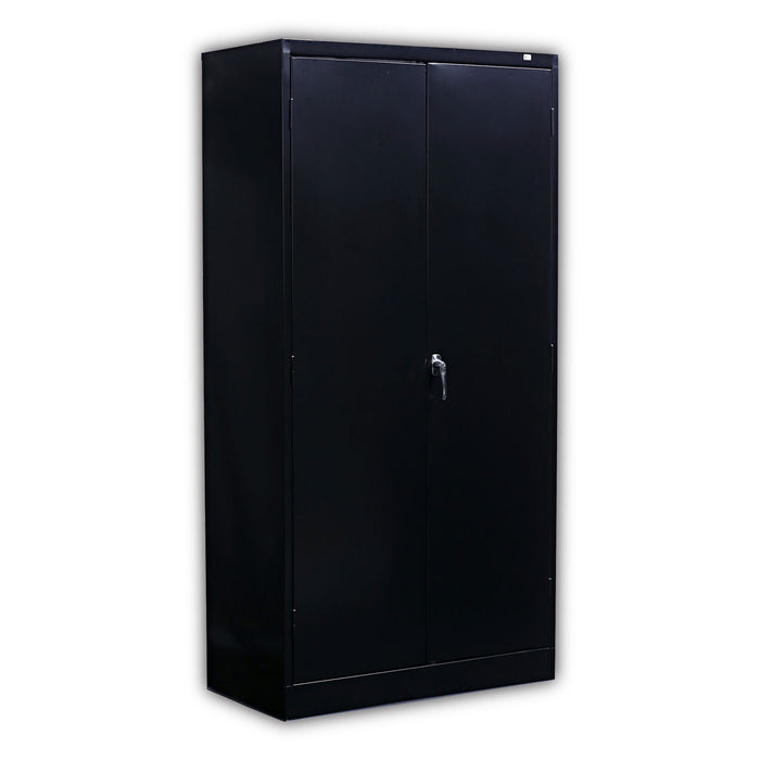 Economy Assembled Storage Cabinet, 36w x 18d x 72h, Black