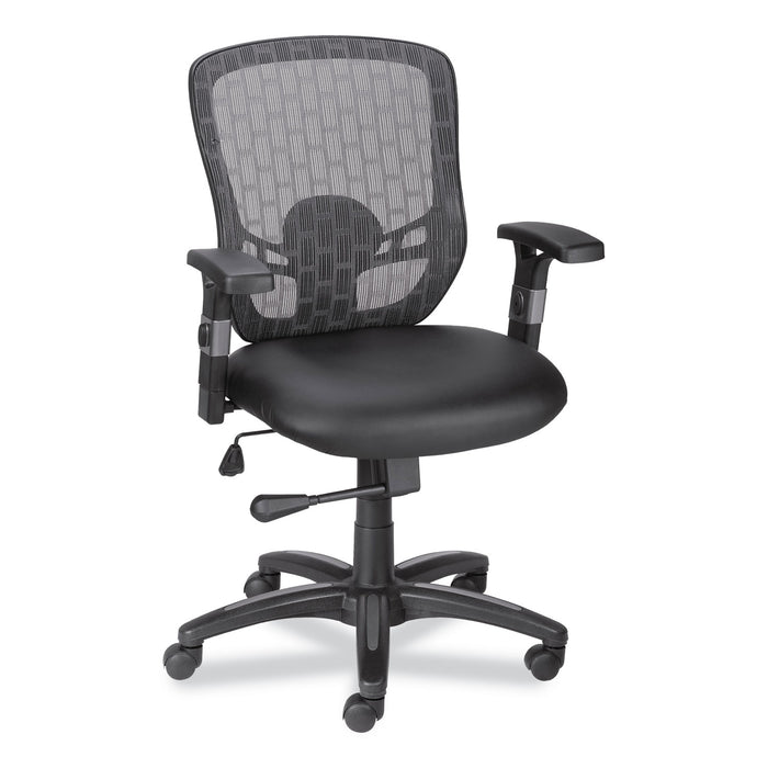 Alera Linhope Chair, Supports Up to 275 lb, Black Seat/Back, Black Base