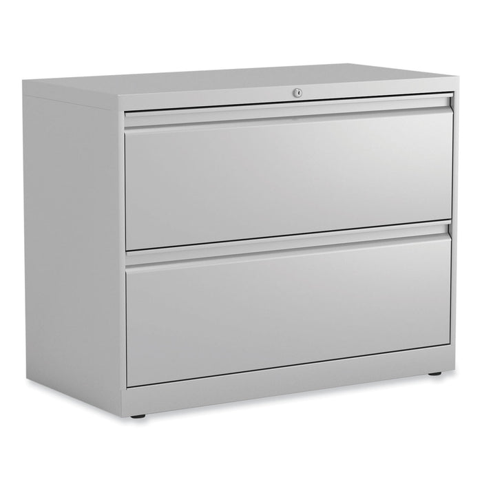 Lateral File, 2 Legal/Letter-Size File Drawers, Light Gray, 30" x 18.63" x 28"