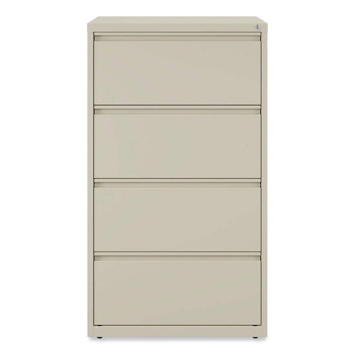 Lateral File, 4 Legal/Letter-Size File Drawers, Putty, 30" x 18.63" x 52.5"