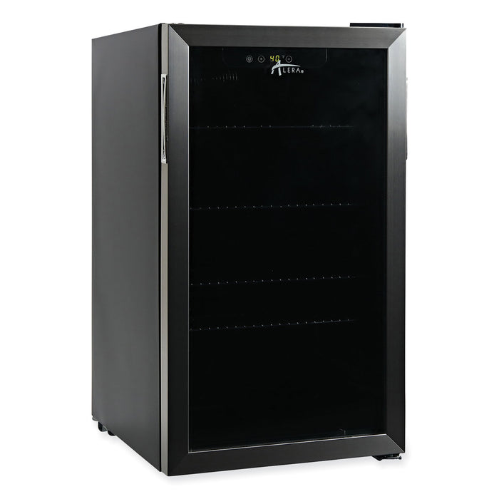 3.4 Cu. Ft. Beverage Cooler, Stainless Steel/Black