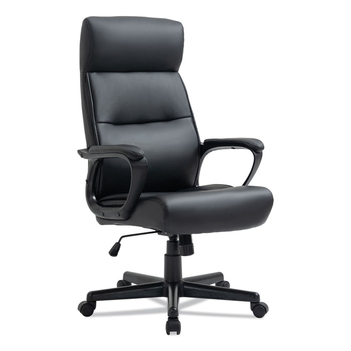 Alera Oxnam Series High-Back Task Chair, Supports Up to 275 lbs, 17.56" to 21.38" Seat Height, Black Seat/Back, Black Base